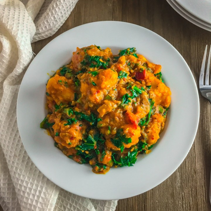 Vegetable Yam Porridge (Asaro with Ugu)